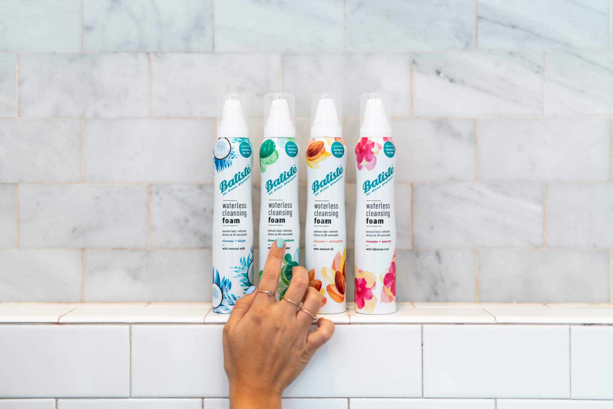 Batiste deja el cabello sin residuo y con limpieza ligera.