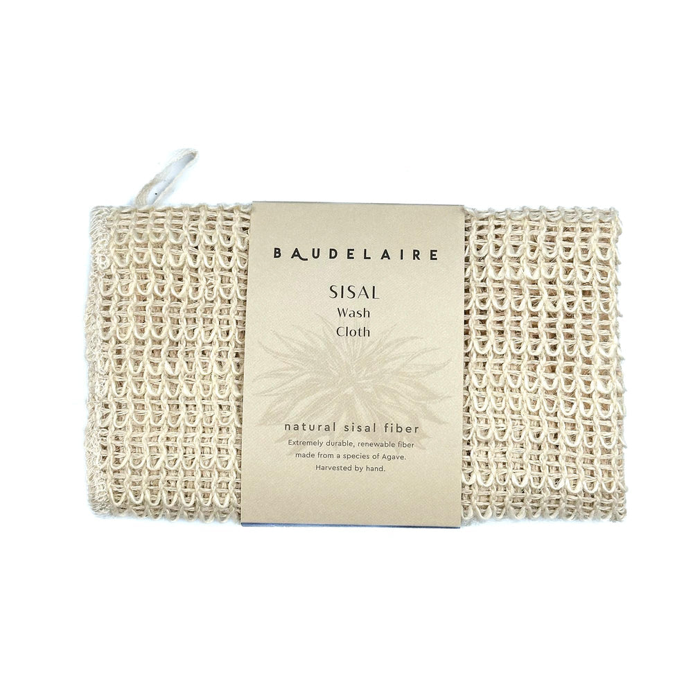 Baudelaire paño exfoliante de sisal con textura suave para exfoliar piel sensible