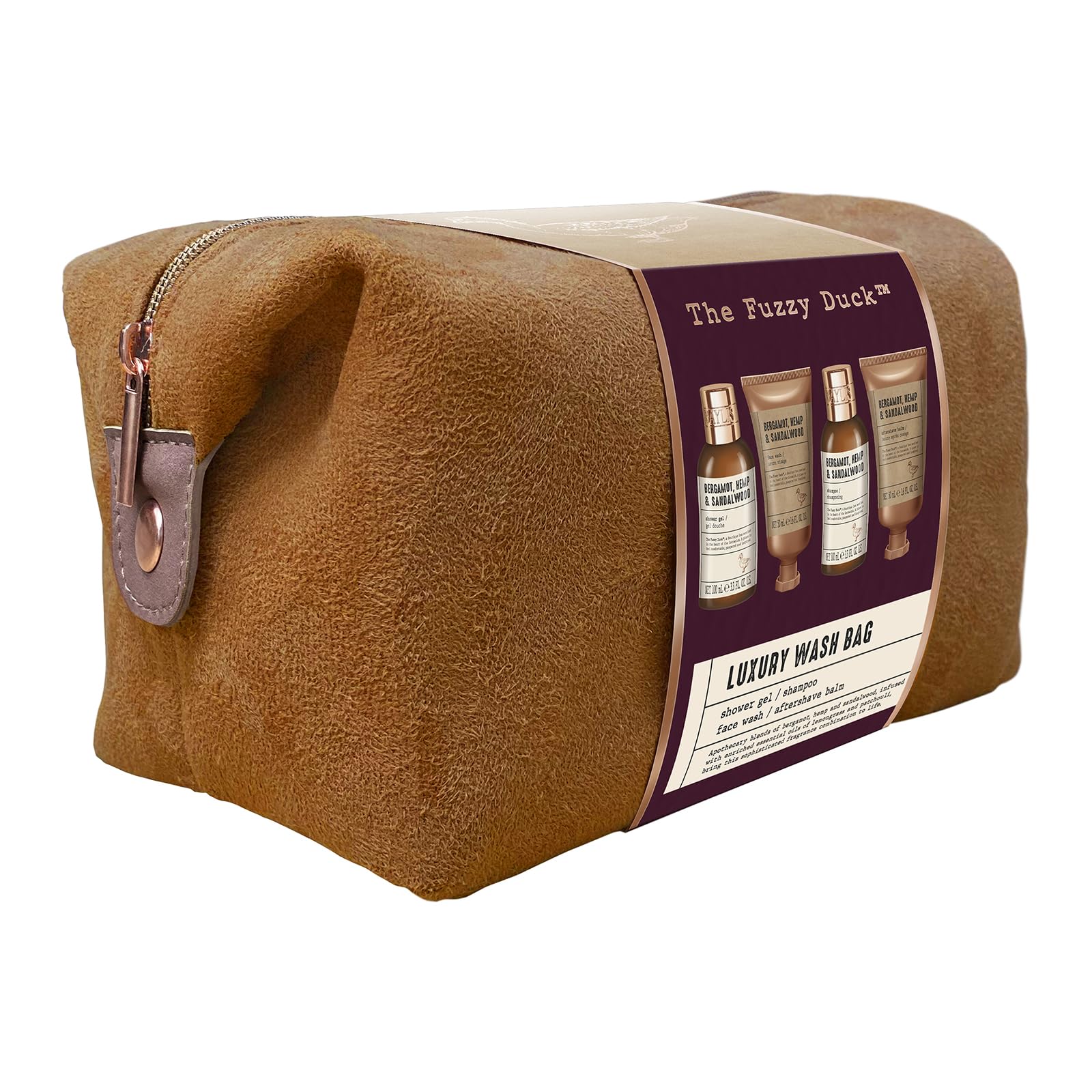 Embalaje premium burgundy con cobre, toque sofisticado