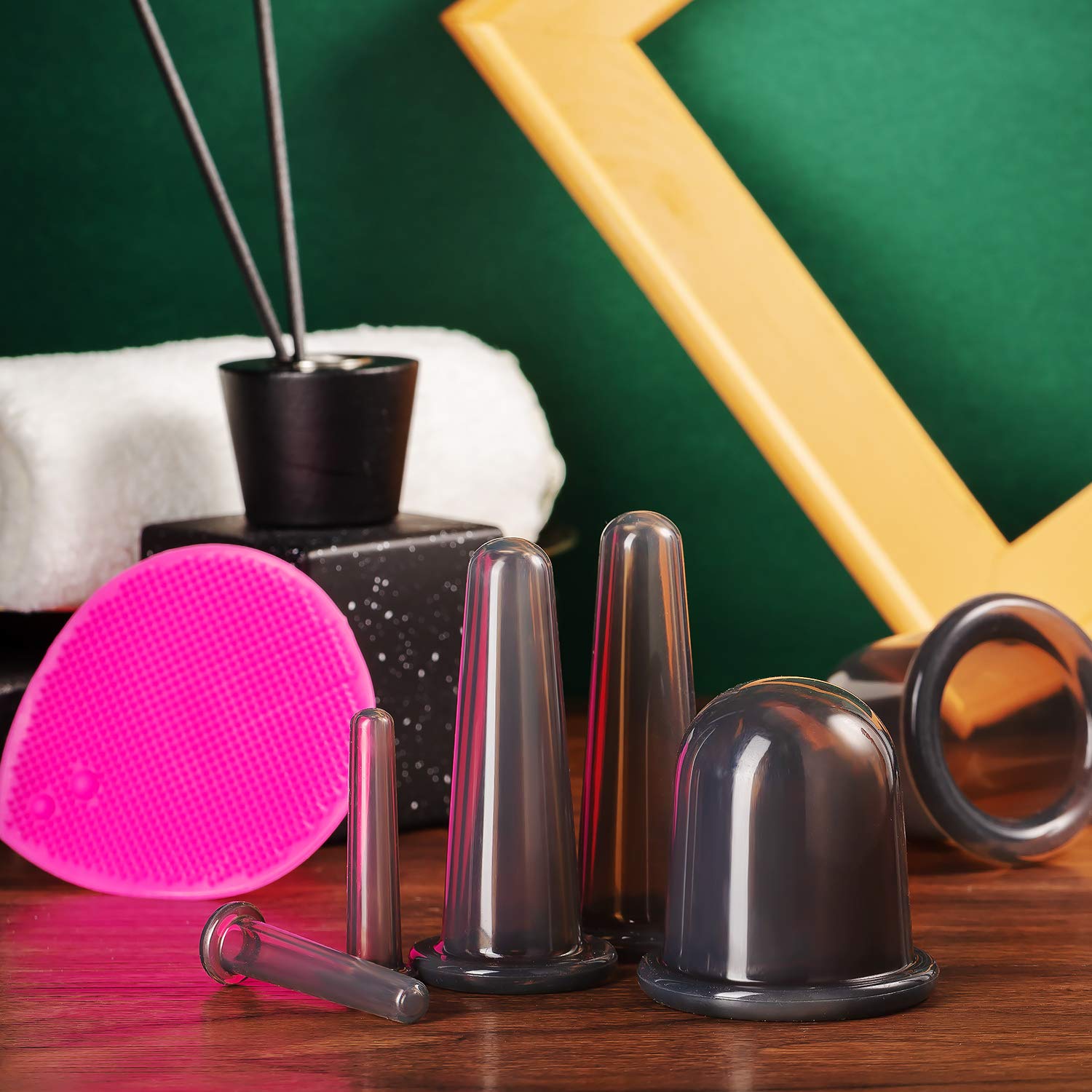 BBTO kit organizado de ventosas faciales para almacenamiento