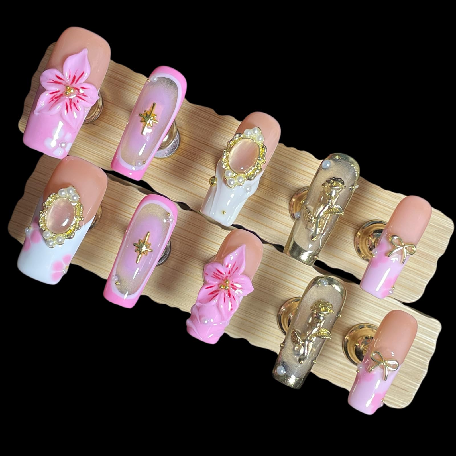 BByogooz brillo dorado en uñas, efecto deslumbrante para eventos.