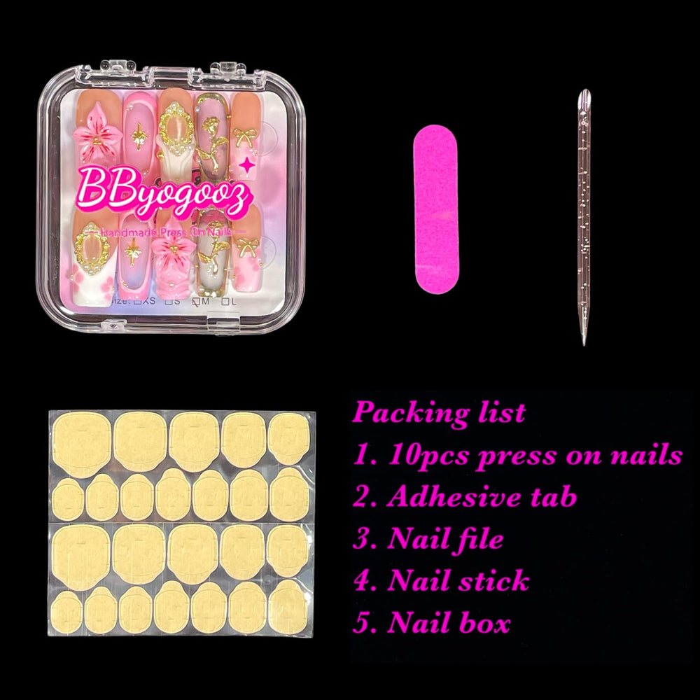 BByogooz uñas duraderas y reutilizables con cuidado adecuado.