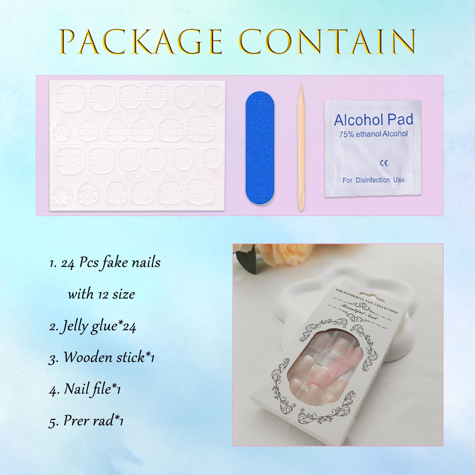 BDKAIWU uñas postizas, duración flexible para cualquier plan.
