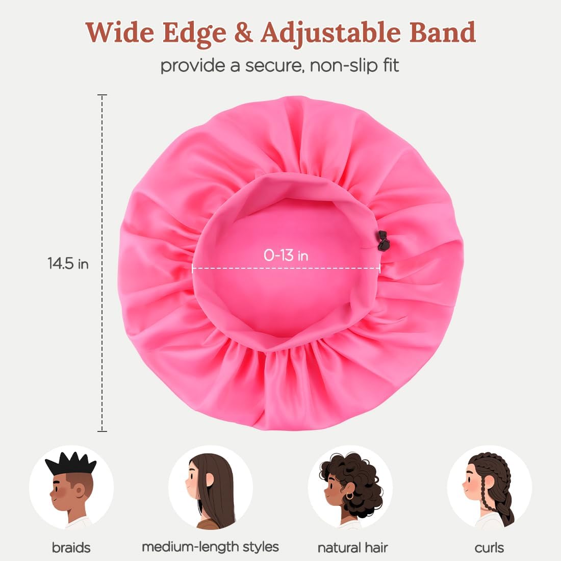 Be Bigeddie bonnet seda lavable a máquina, cuidado fácil.