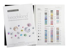 BEADSLAND muestras con acabado AB para cristales brillantes.