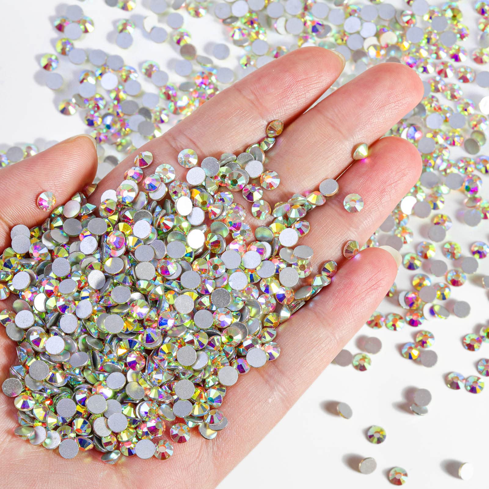 Beadsland cristal AB claros brindan brillo para uñas y moda