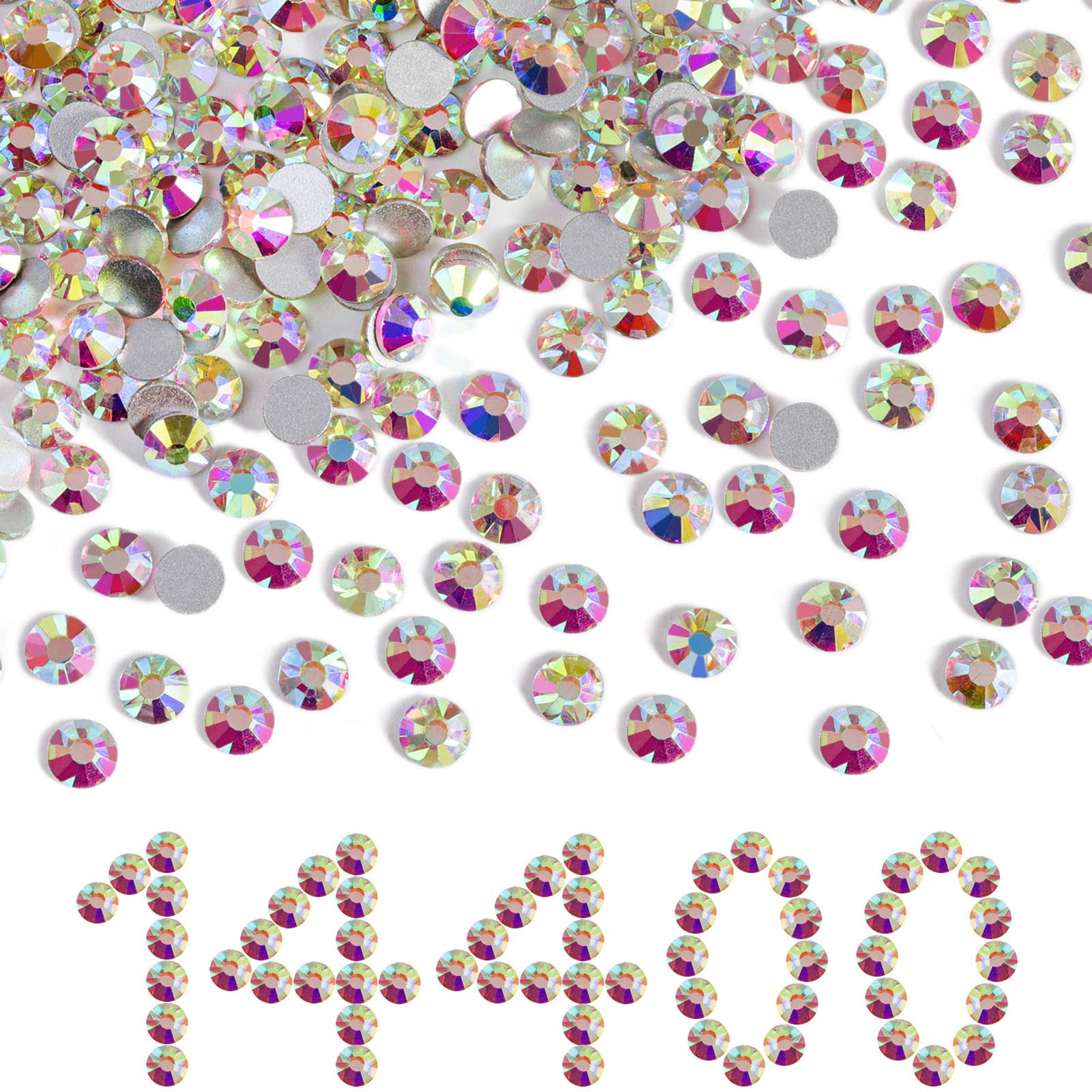 Beadsland cristales SS20 4,6-4,8 mm en 14400 piezas para manualidades