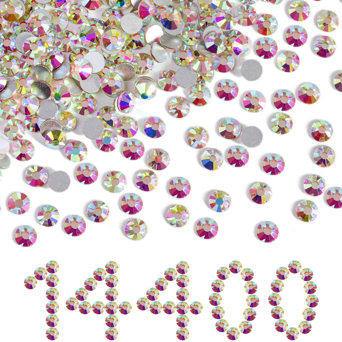 Beadsland cristales SS20 4,6-4,8 mm en 14400 piezas para manualidades