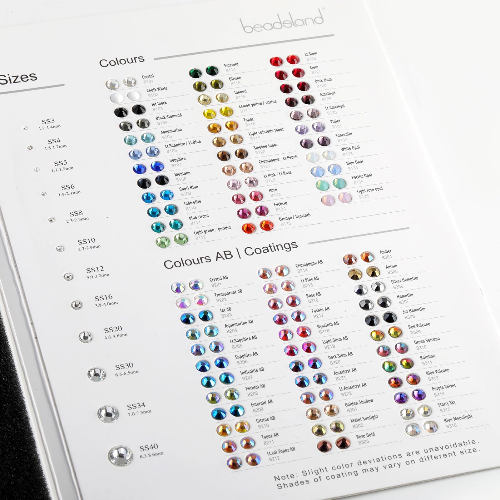 BEADSLAND opciones de color para efectos y texturas en uñas.