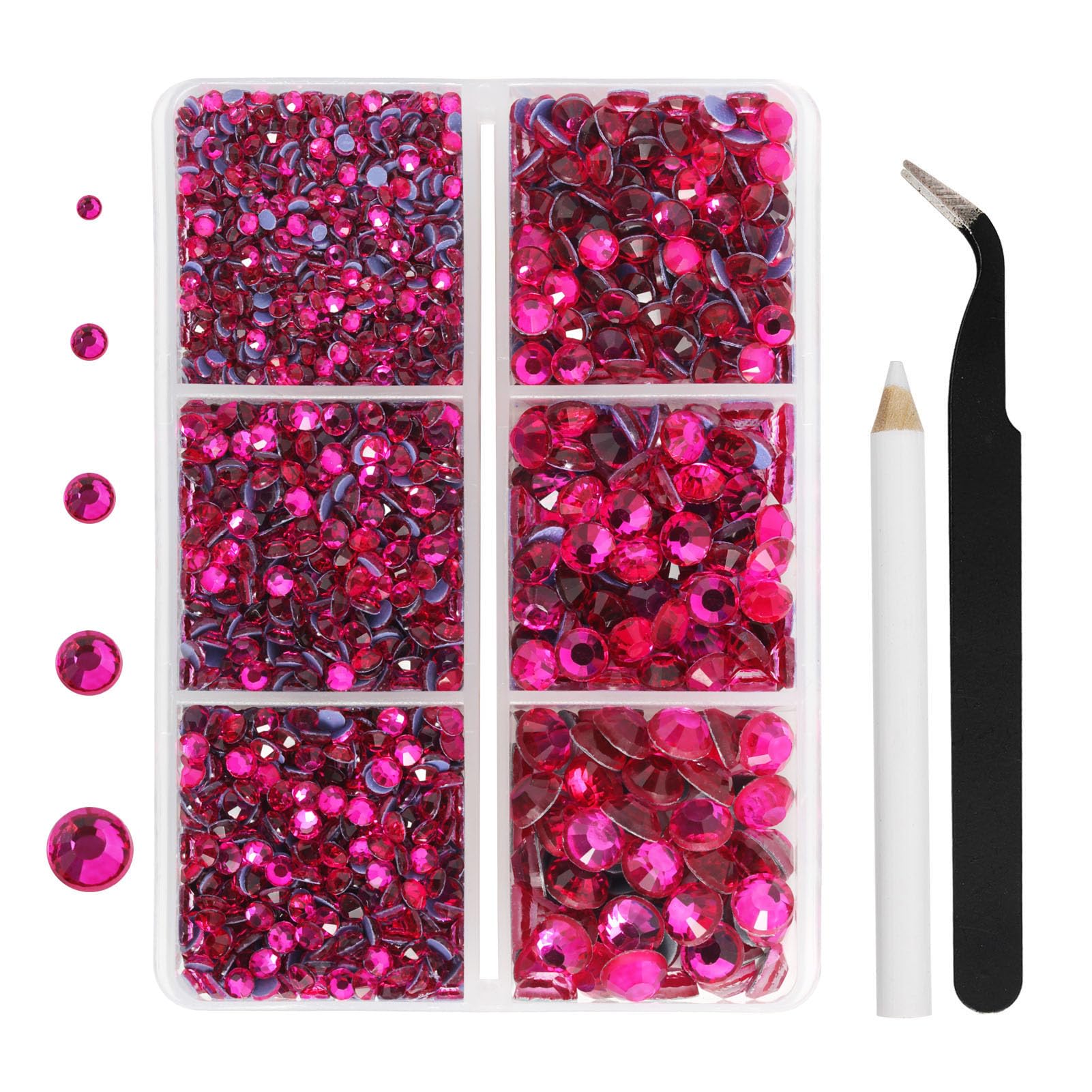 beadsland piedras rosas fucsia adhesivo térmico para bordar prendas