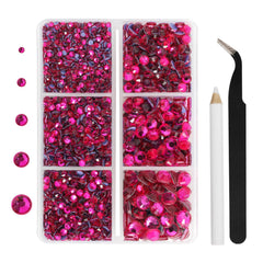 beadsland piedras rosas fucsia adhesivo térmico para bordar prendas