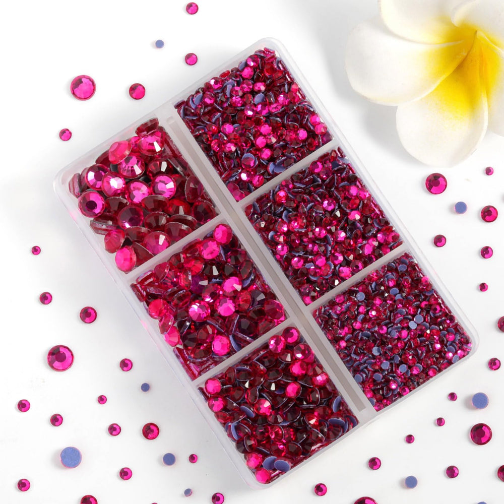 beadsland piedras rosas fucsia con tamaños SS6-SS30 para proyectos artesanales