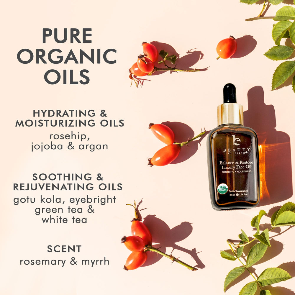 Beauty by Earth aceite facial rosa mosqueta para hidratación suave