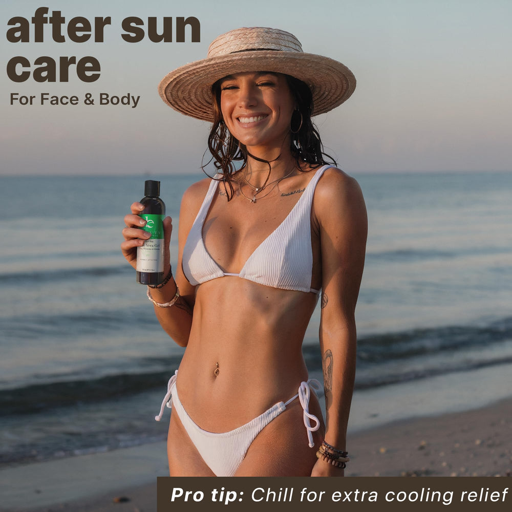 Beauty by Earth Aloe Vera Gel, uso diario para piel sensible.