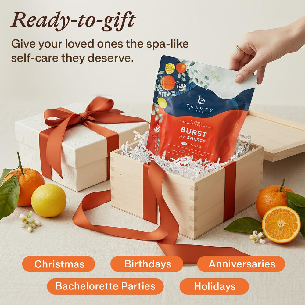 Beauty by Earth bomba de ducha para regalo cítrica