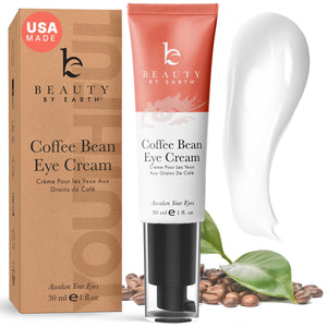 Beauty by Earth crema ocular cafeína, textura cremosa para uso diario