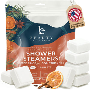 Beauty by Earth tableta de ducha con aroma naranja y pino para spa en casa