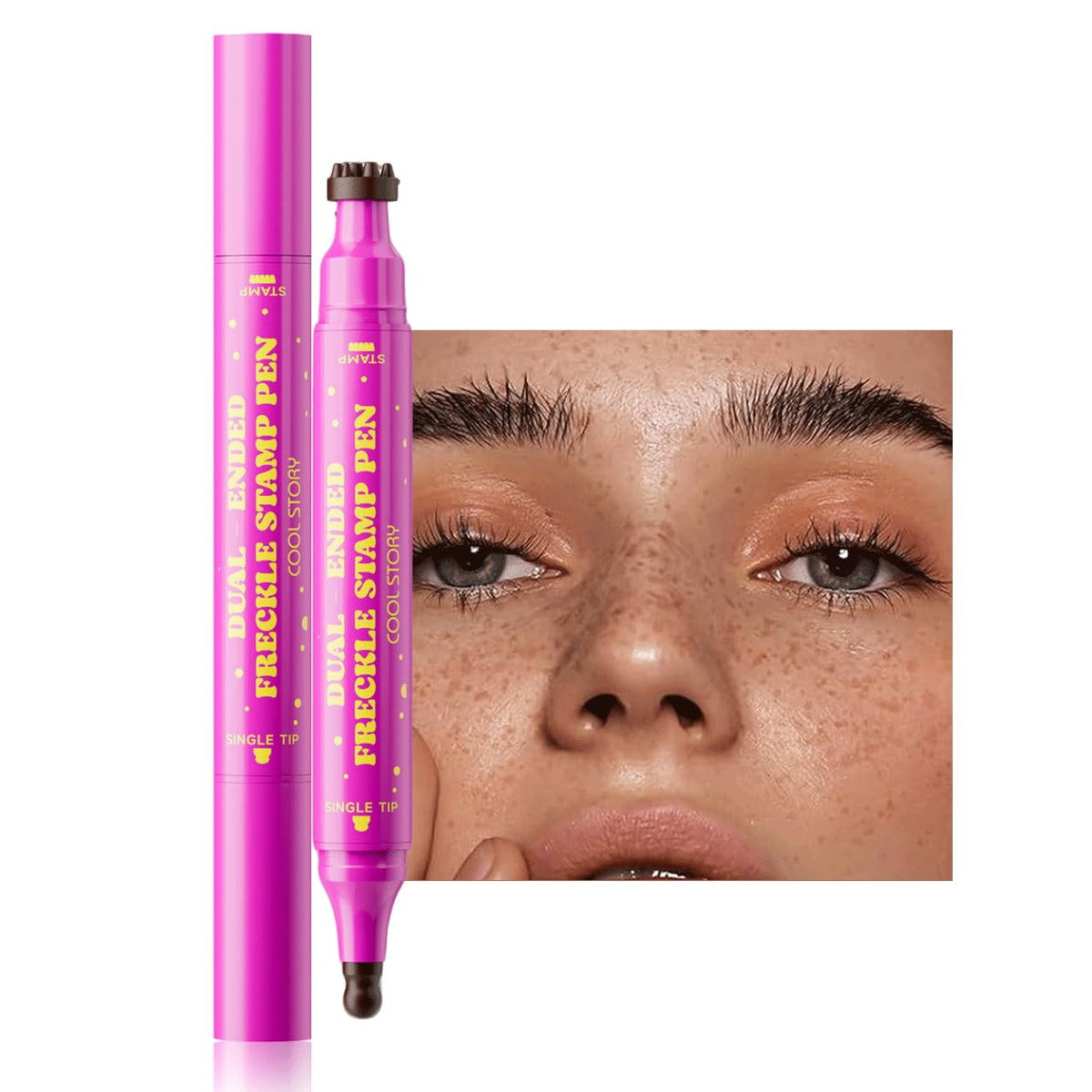 Beauty Glazed estampa de pecas para un look natural y suave.