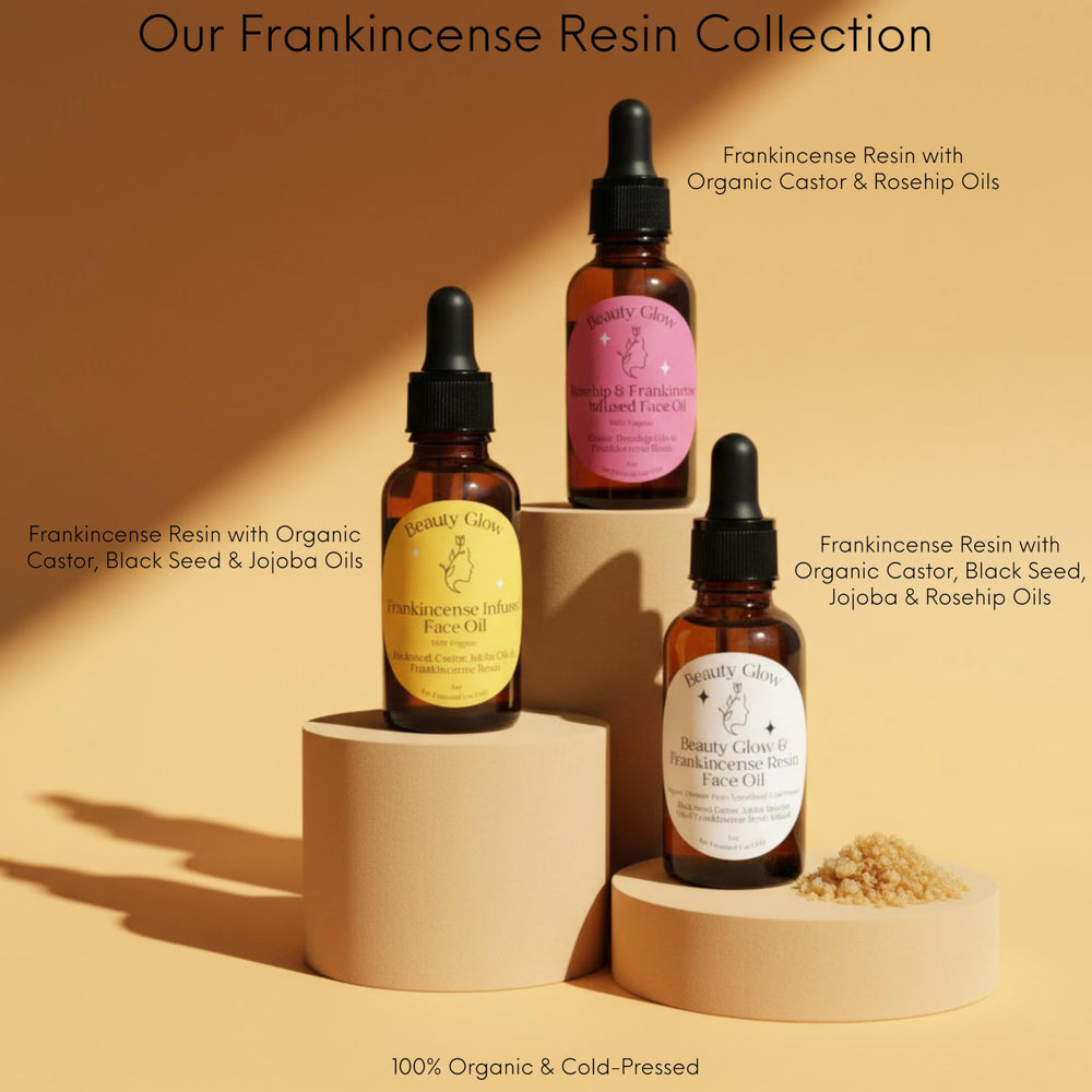 Beauty Glow rutina de cuidado facial con aceite nutritivo.
