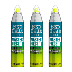 Bed Head Masterpiece pack triple de envases para fijar estilo con brillo