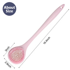 BEDELITE cepillo con mango curvado para agarre cómodo durante la ducha