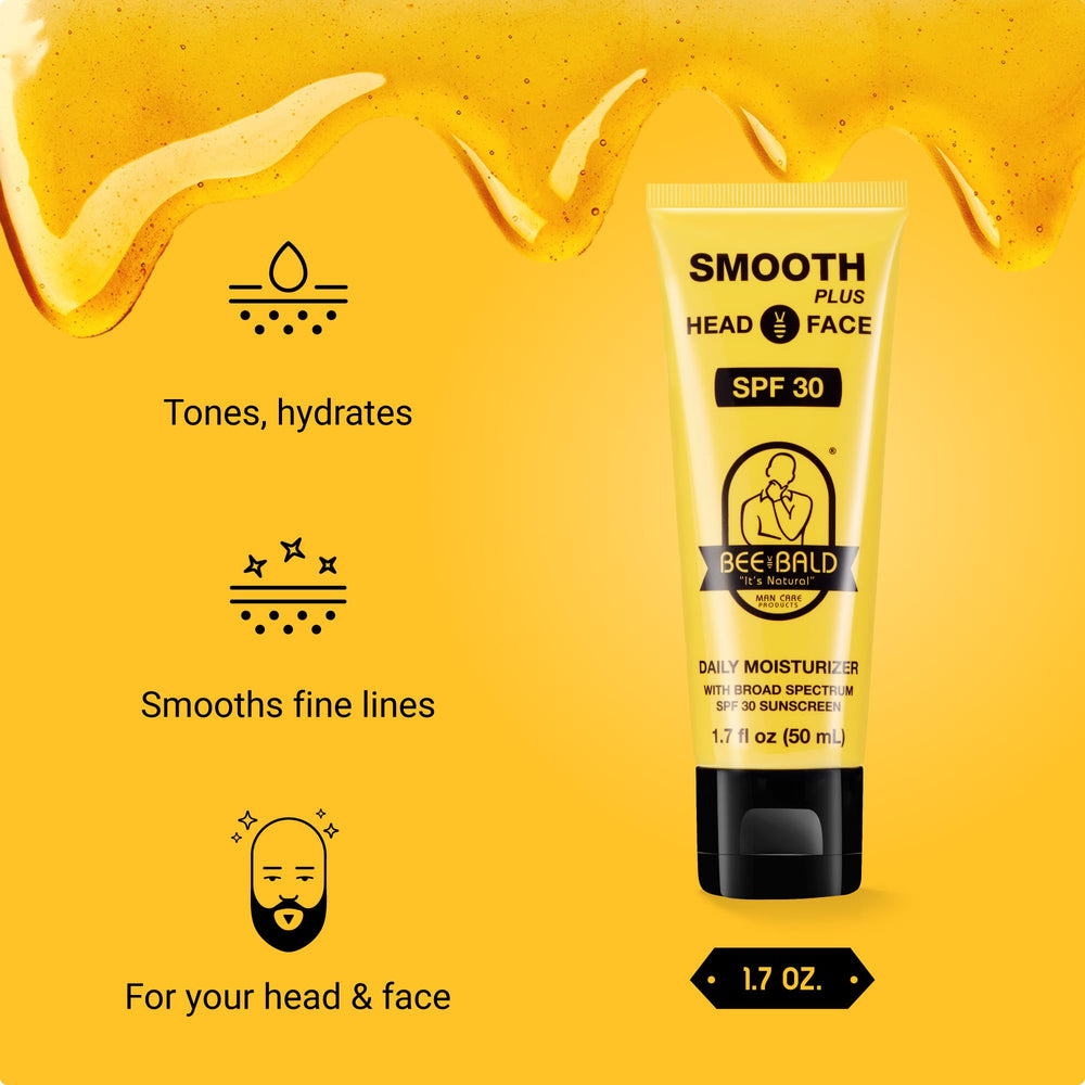 Aroma fresco de miel y polen para el cuidado diario de Bee Bald Smooth Plus.