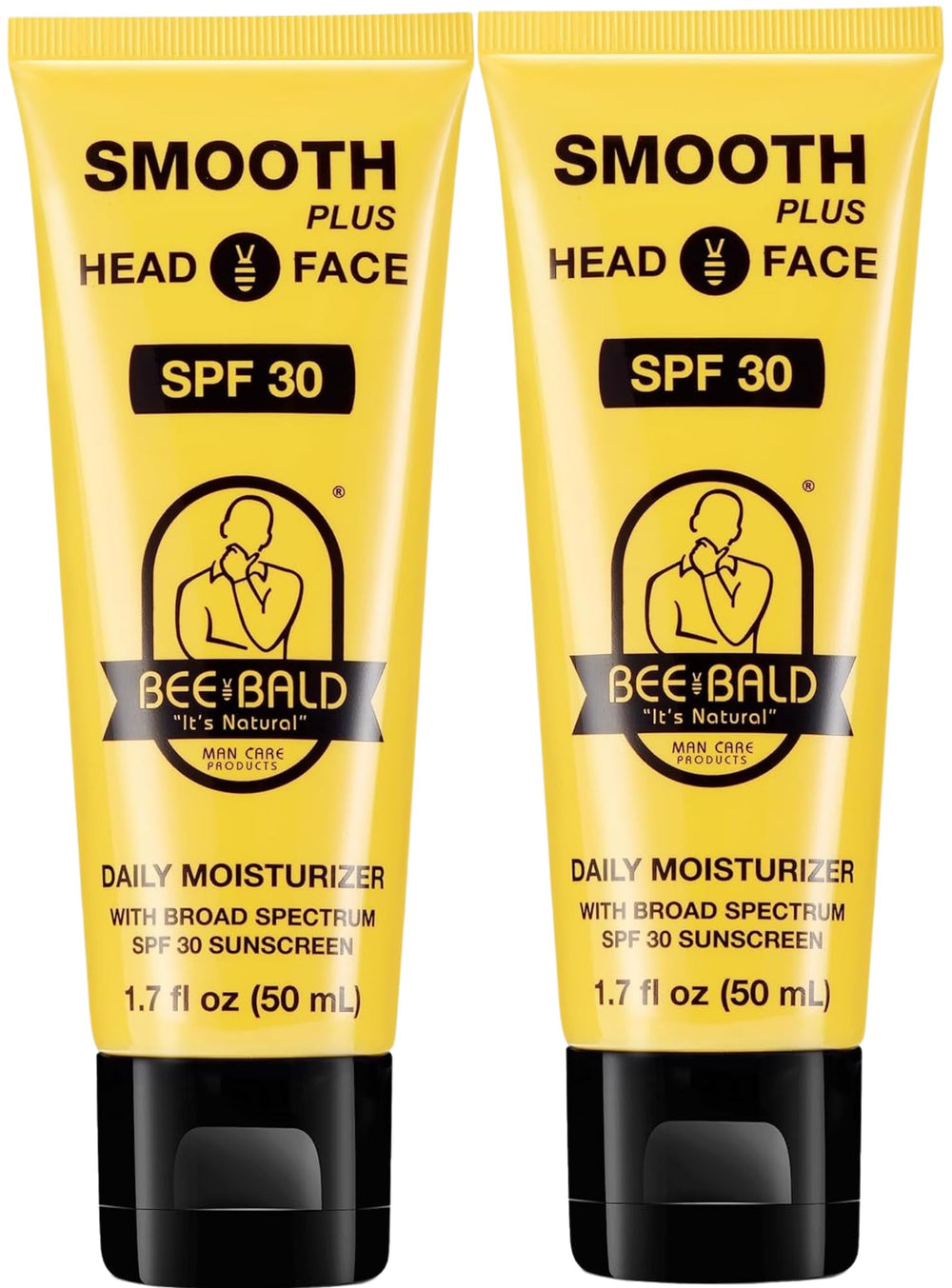 Bee Bald Smooth Plus crema hidratante para cabeza y rostro con SPF 30.