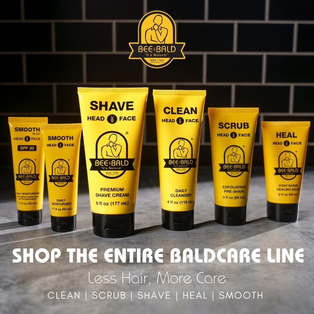 Pack de dos Bee Bald Smooth Plus para cuidado diario de cabeza y rostro.