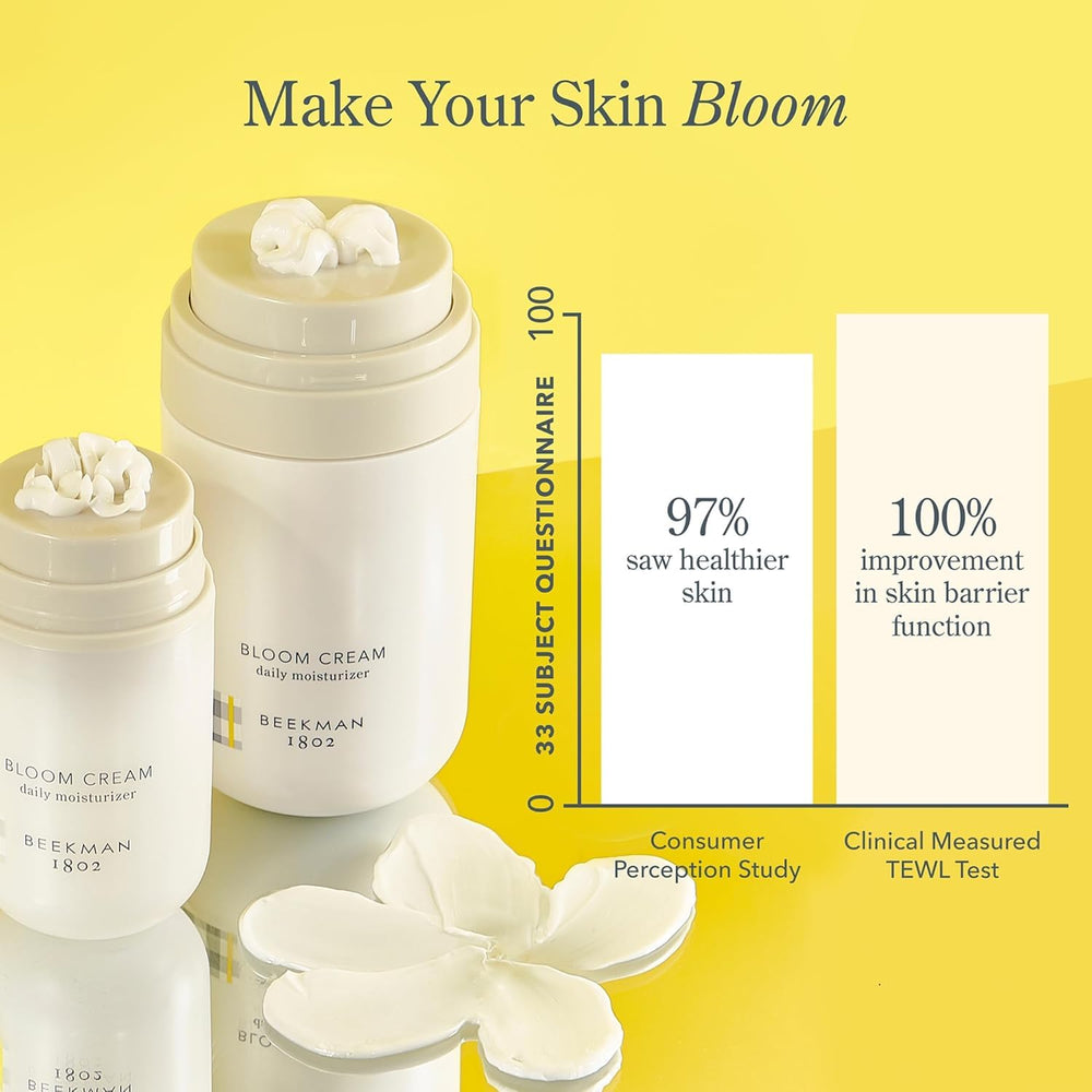 Beekman 1802 Bloom Cream, envase de 15 ml para viaje.