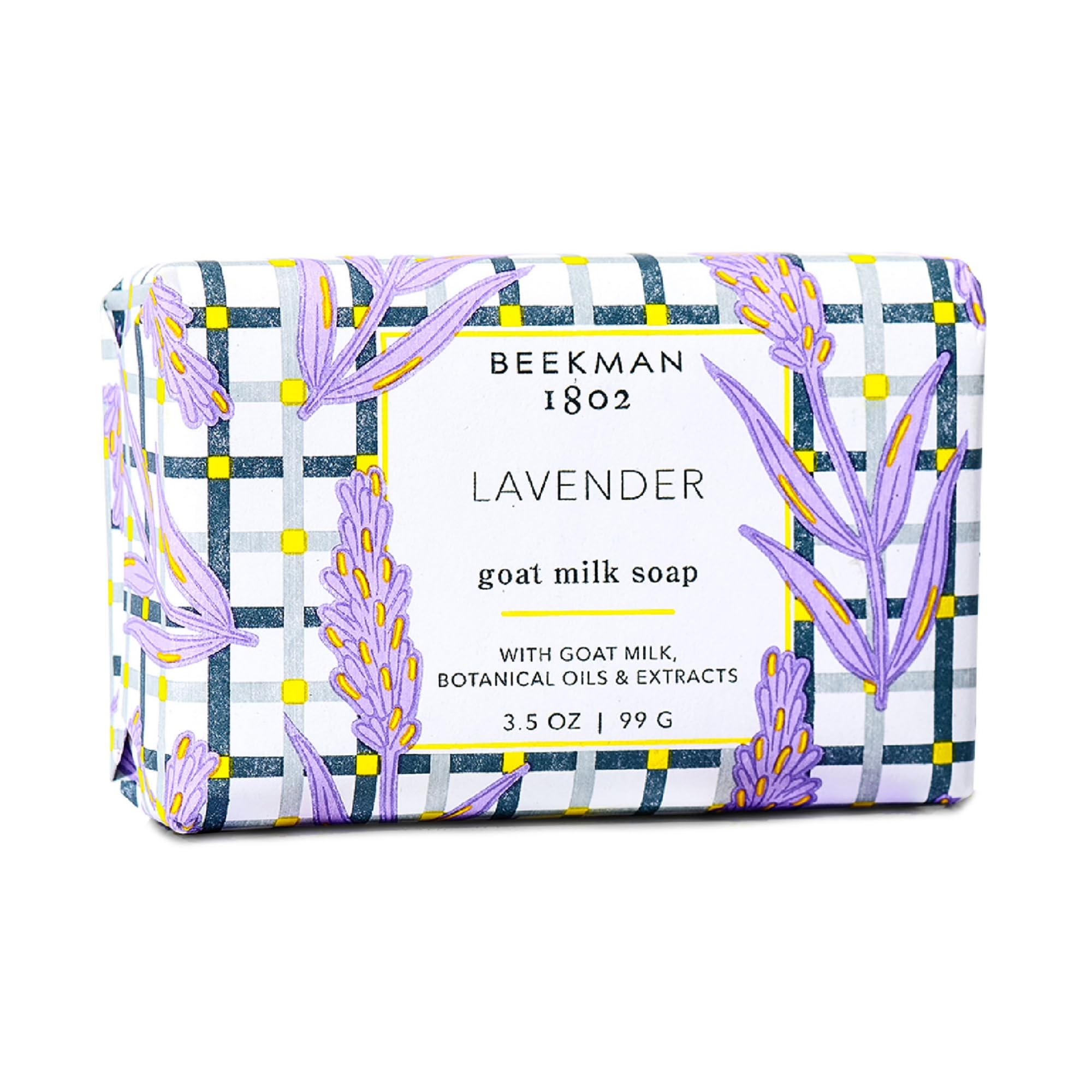 Beekman 1802 Jabon leche de cabra lavanda, espuma cremosa para manos y cuerpo.