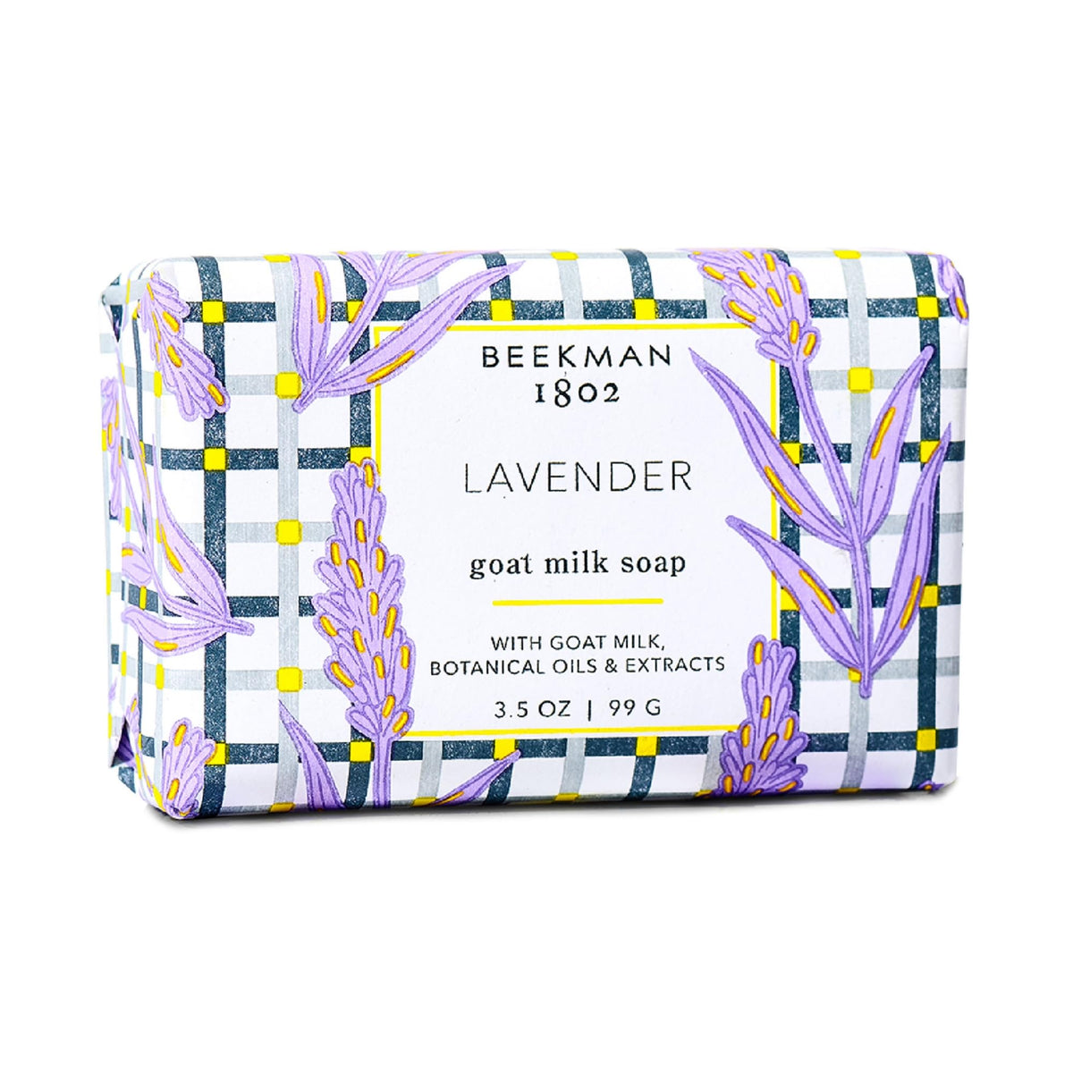Beekman 1802 Jabon leche de cabra lavanda, espuma cremosa para manos y cuerpo.