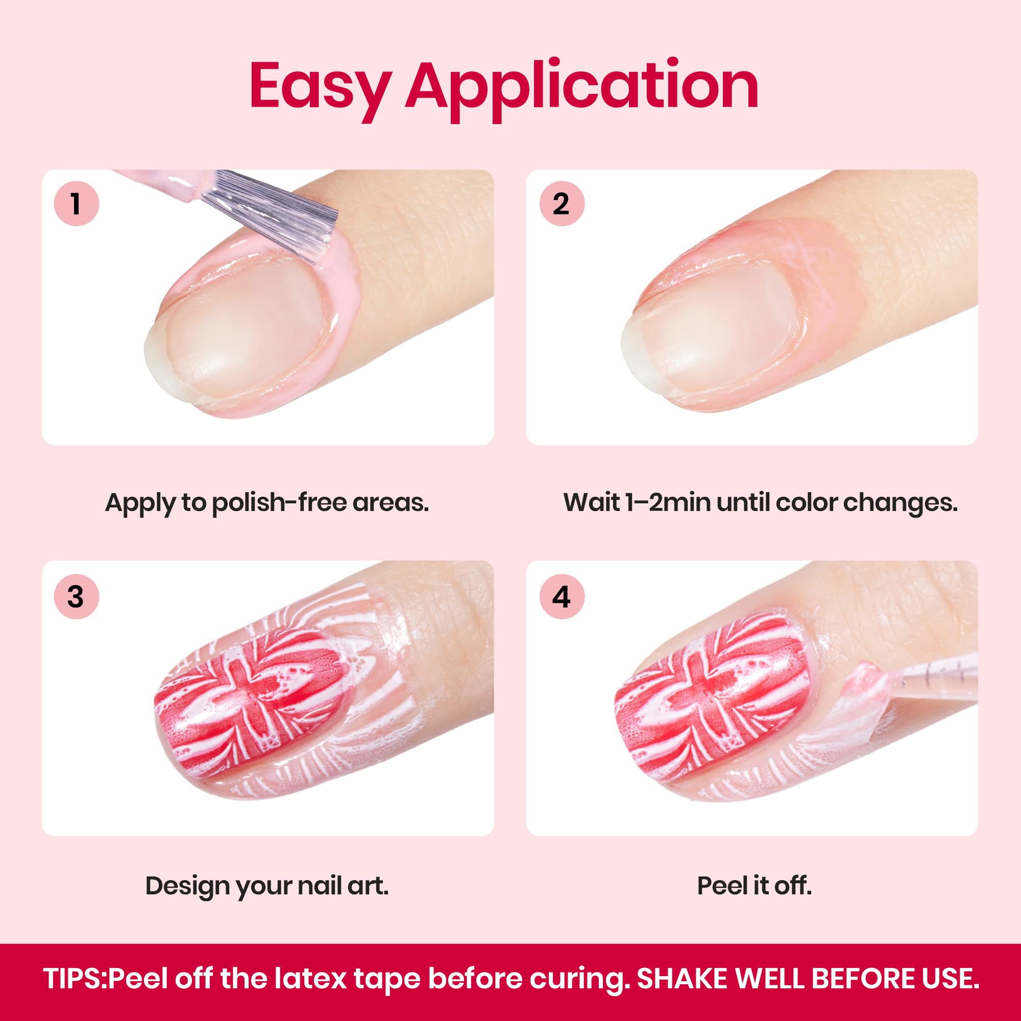 Beetles arte en uñas con latex facilita estilos complejos