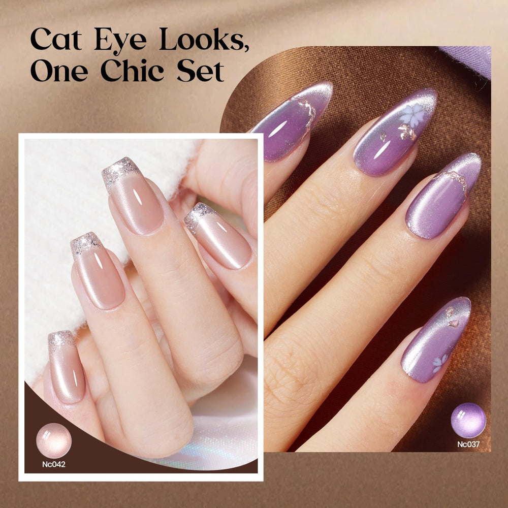 Beetles Esmalte Ojo de Gato dorado, brillo lujoso nocturno
