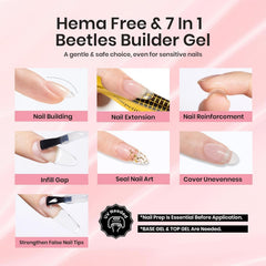 Beetles Builder Gel: arte de uñas sellado con brillo intenso