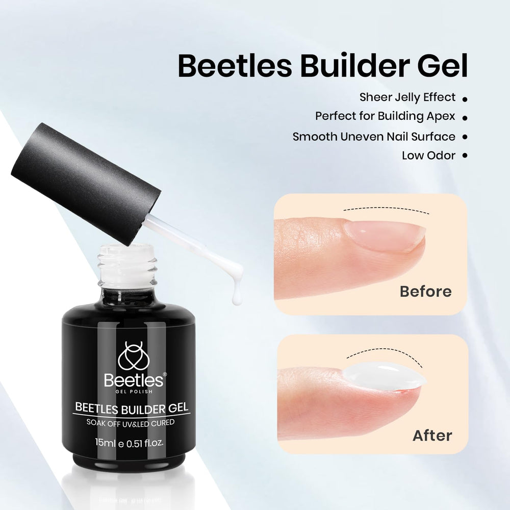 Beetles Builder Gel permite modelar y reforzar el borde de la uña