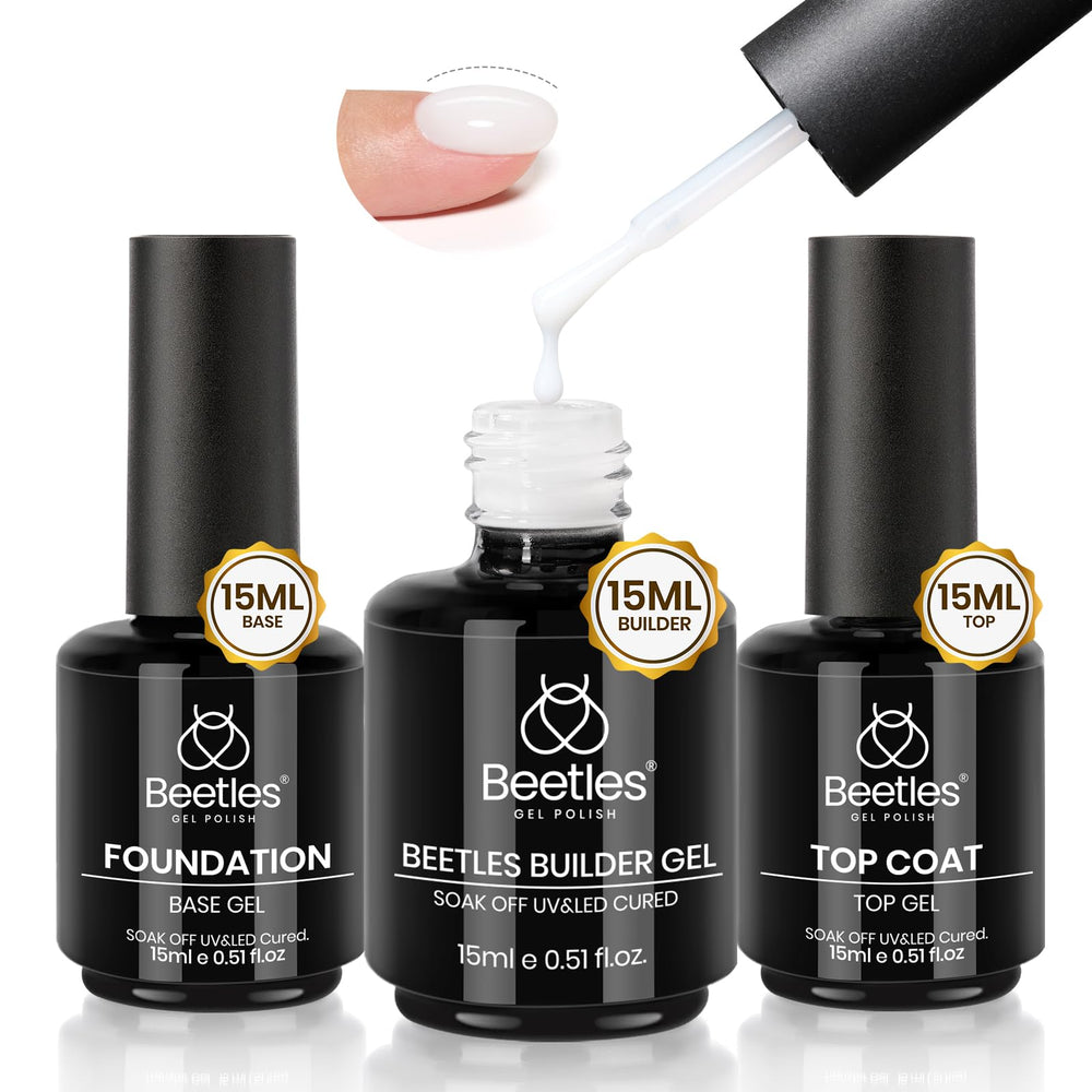 Beetles Builder Gel para extensiones de uñas con resultado natural y duradero