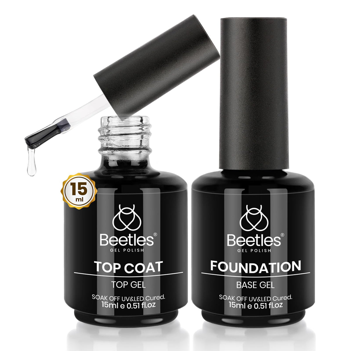 Beetles capa-base 15ml: mejora adherencia y acabado suave