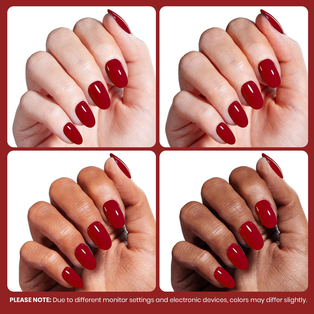 Beetles Confianza Escarlata: base y top coat para mayor durabilidad.