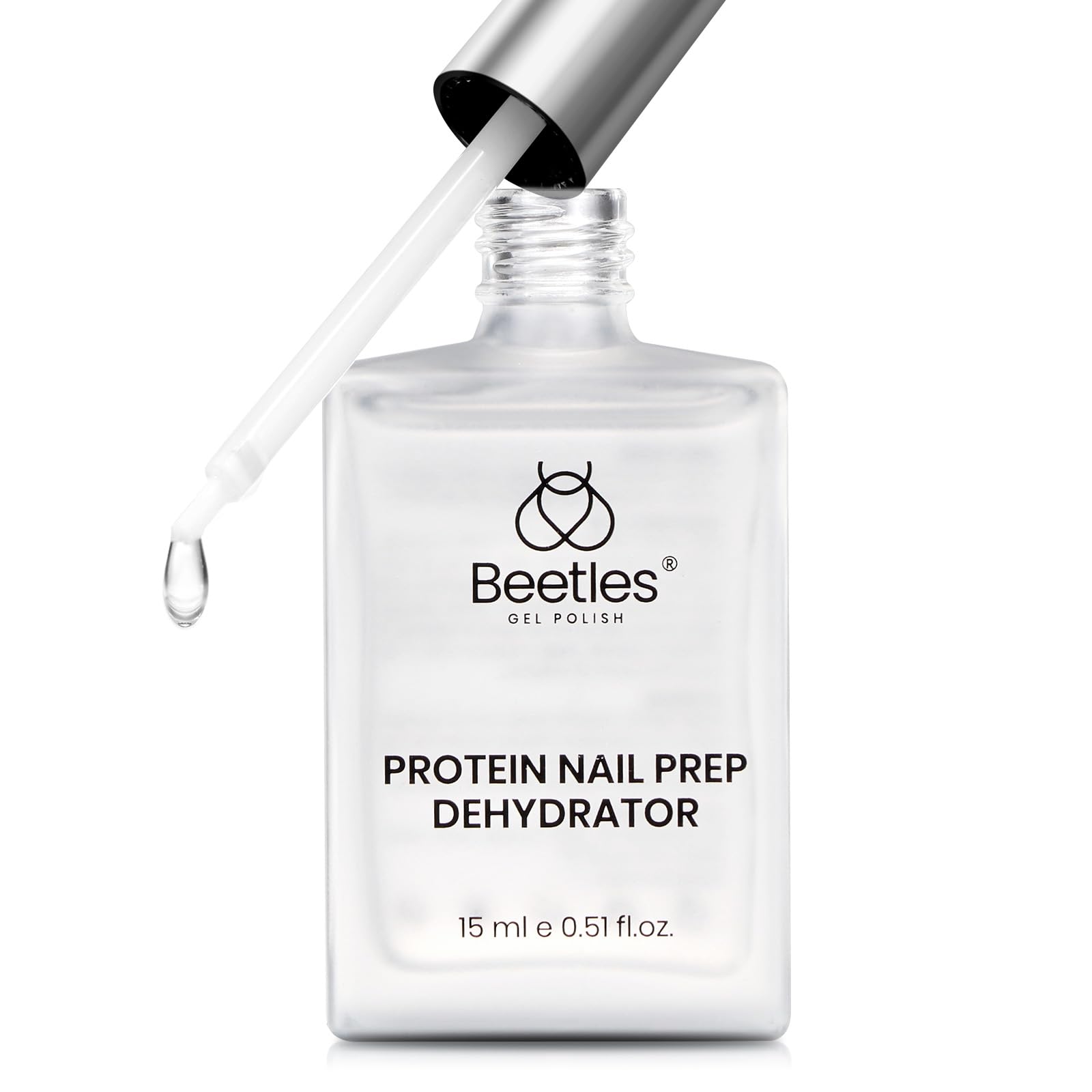 Beetles Deshidratante Uñas Proteína, empaque visible para profesional, favorece adherencia.
