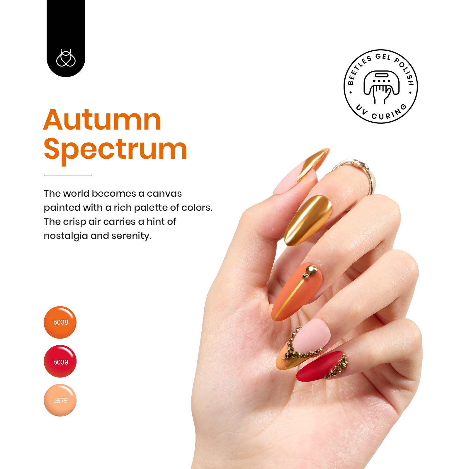 Beetles esmalte en gel conjunto verde bosque para manicura elegante con acabado suave