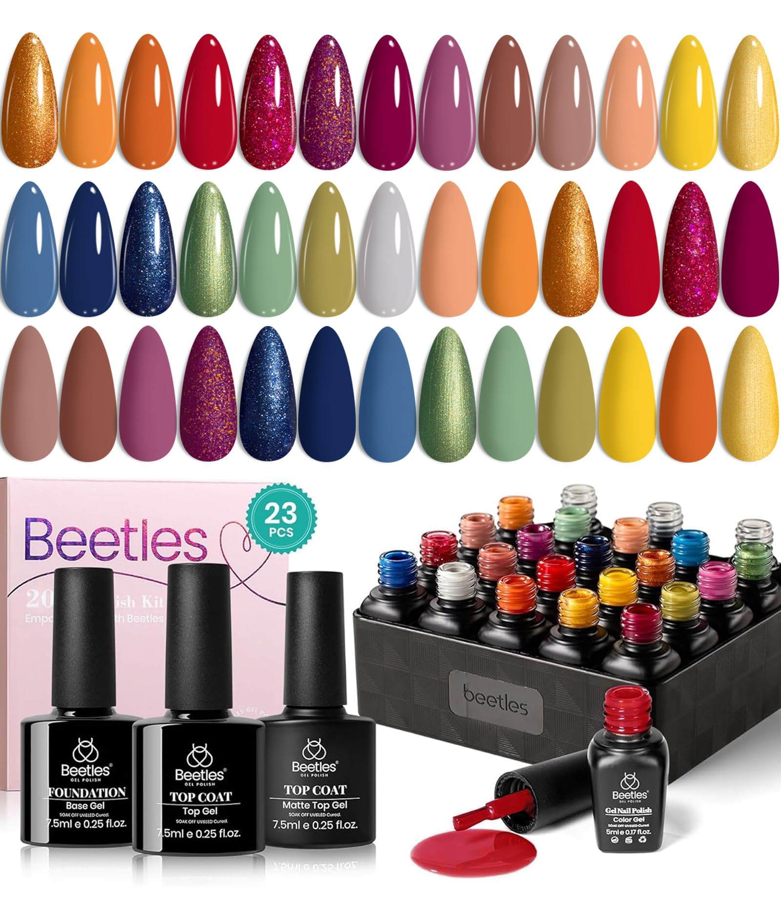 Beetles esmalte en gel conjunto caja regalo para sorpresa y regalo ideal