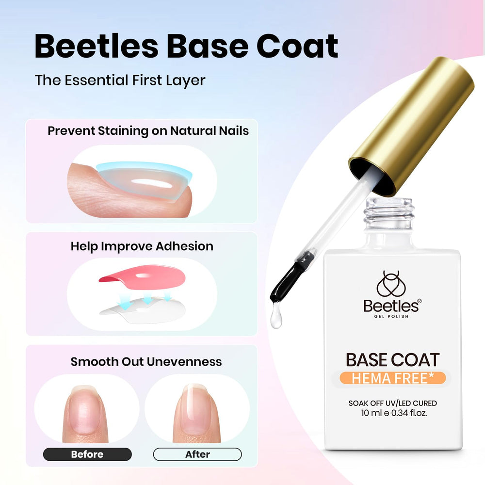 Beetles gel para uñas: curado rápido UV/LED seguro.