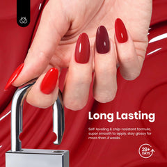 Beetles: tono cereza para uñas elegantes en cualquier ocasión.