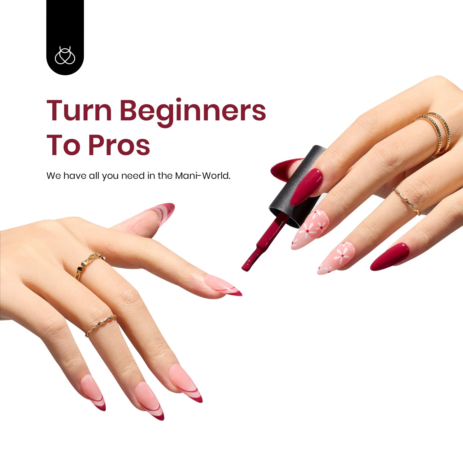 Beetles Gel Rojo Vino, ideal para arte de uñas y diseños