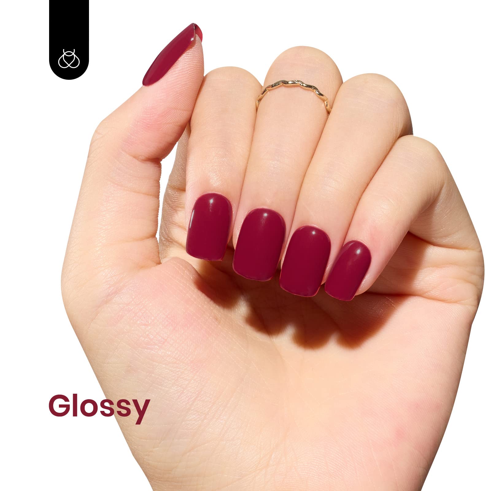 Beetles Gel Rojo Vino, brillo intenso para manicura elegante