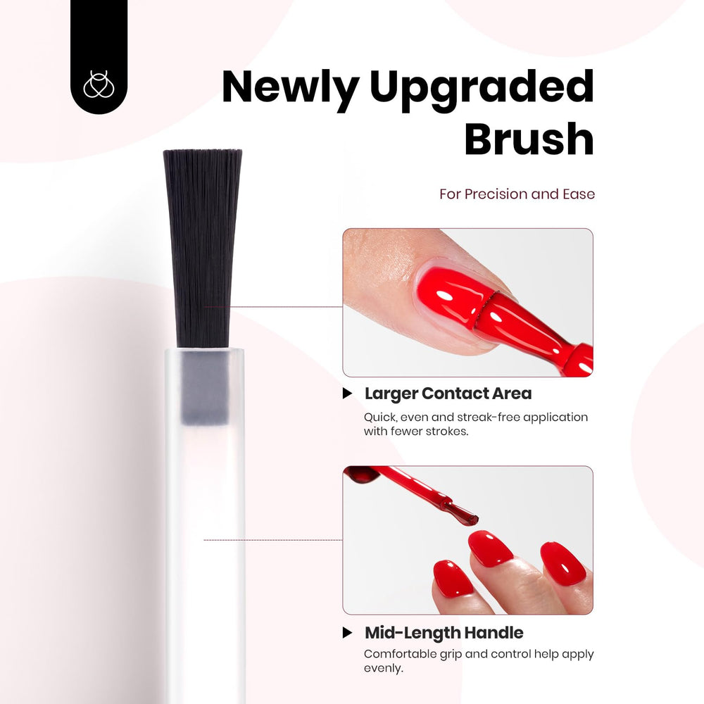 Beetles: esmalte gel rojo vivo para colores llamativos.
