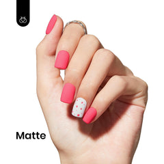 Curado rápido con luz LED para Beetles Rosa Coctel de Fresa