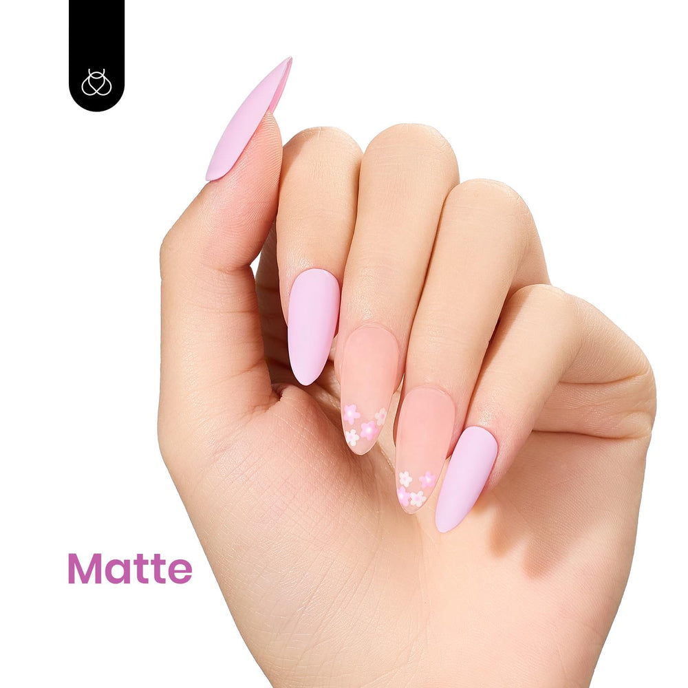 Beetles esmalte gel rosa curado con diodo LED para manicura rápida