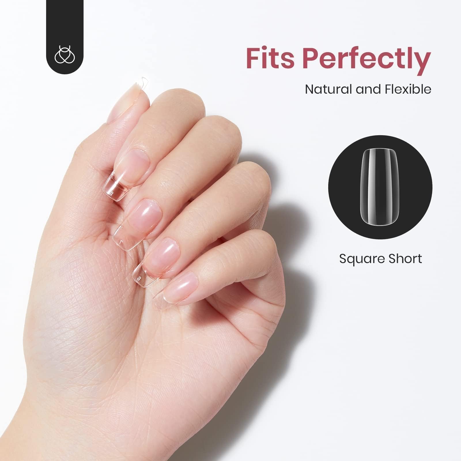 Beetles Gel Nail Tips, aplicación fácil para manicuras rápidas.