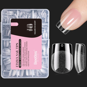 Beetles Gel Nail Tips paquete de 288 piezas para uñas uniformes y duraderas.